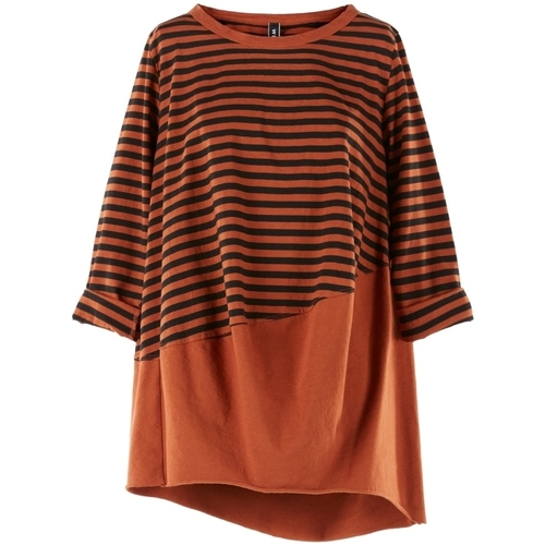 textil Dam Sweatshirts Wendy Trendy Top 220847 - Orange/Black Orange