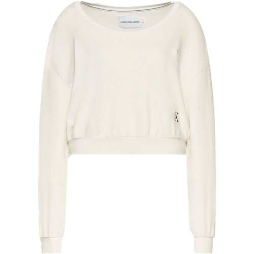 textil Dam Sweatshirts Calvin Klein Jeans J20J217743 Vit