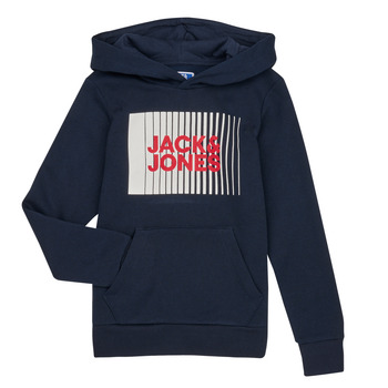 textil Pojkar Sweatshirts Jack & Jones JJECORP LOGO SWEAT HOOD Marin