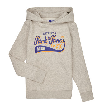 textil Pojkar Sweatshirts Jack & Jones JJELOGO SWEAT HOOD 2 COL 23/24 JNR Grå