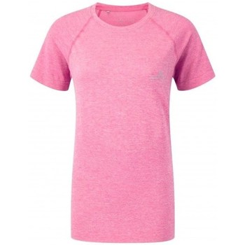 textil Dam T-shirts Ronhill Aspiration Cool Knit SS Tee Rosa
