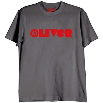 textil Herr T-shirts Oliver 83500 Grå