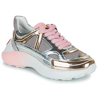 Skor Dam Sneakers Love Moschino SUPERHEART Rosa / Guld / Silverfärgad / Rosa
