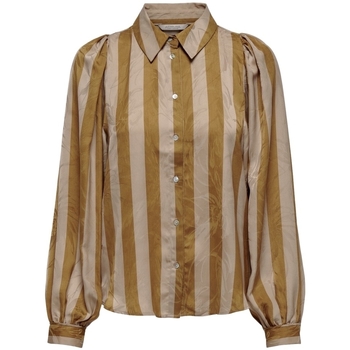 textil Dam Blusar La Strada Shirt Atina L/S - Golden Guldfärgad