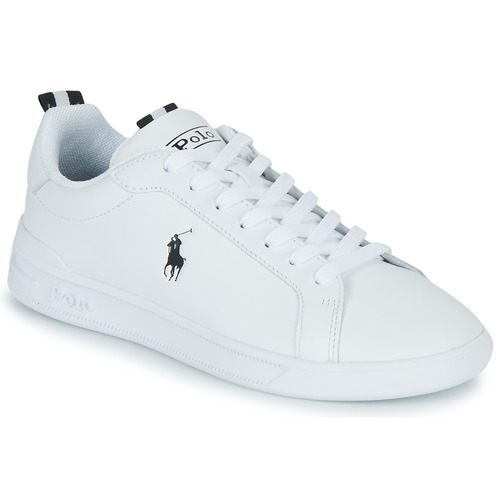 Skor Sneakers Polo Ralph Lauren HRT CT II-SNEAKERS-LOW TOP LACE Vit / Svart