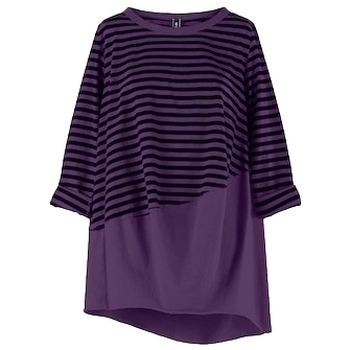 textil Dam Blusar Wendy Trendy Top 220847 - Fucsia/Black Violett