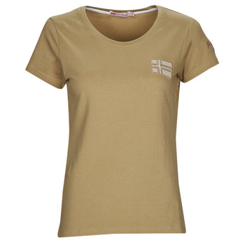 textil Dam T-shirts Geographical Norway JANUA Beige
