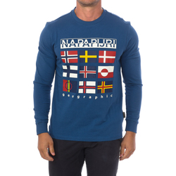 textil Herr Långärmade T-shirts Napapijri NP0A4GPC-BS5 Blå