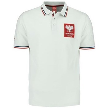 textil Herr T-shirts Monotox Team Poland Vit