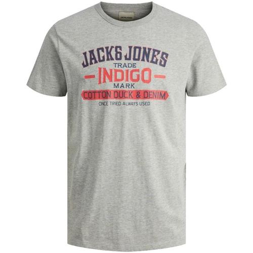 textil Pojkar T-shirts Jack & Jones  Grå