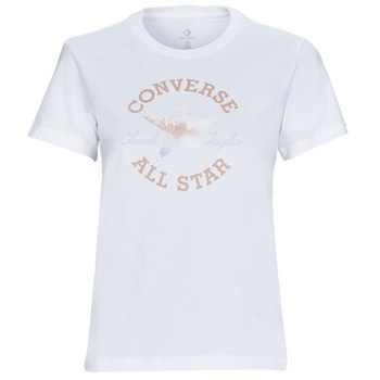 textil Dam T-shirts Converse FLORAL CHUCK TAYLOR ALL STAR PATCH Vit