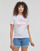 textil Dam T-shirts Converse RADIATING LOVE SS SLIM GRAPHIC Vit