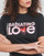 textil Dam T-shirts Converse RADIATING LOVE SS CLASSIC GRAPHIC Svart