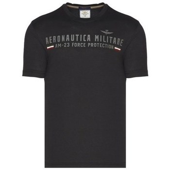 textil Herr T-shirts Aeronautica Militare TS1942J53834300 Svart