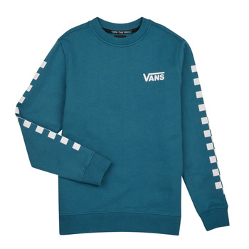 textil Pojkar Sweatshirts Vans EXPOSITION CHECK CREW BOYS Blå