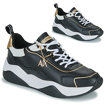 Skor Dam Sneakers Armani Exchange XV580-XDX104 Svart / Vit / Guldfärgad