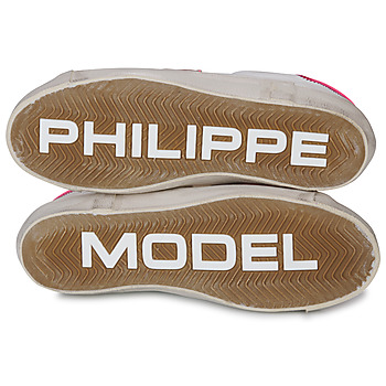 Philippe Model PRSX LOW WOMAN Vit / Rosa