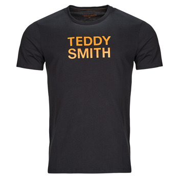textil Herr T-shirts Teddy Smith TICLASS BASIC MC Svart