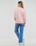 textil Dam Sweatshirts Vero Moda VMROMA LS O-NECK SWEAT LCS Rosa / Blek