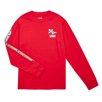 textil Barn Långärmade T-shirts Vans HOLE SHOT LS Röd