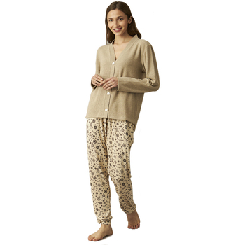 textil Dam Pyjamas/nattlinne J&j Brothers JJBCP1101 Flerfärgad