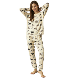 textil Dam Pyjamas/nattlinne J&j Brothers JJBCP1200 Flerfärgad
