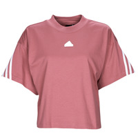 textil Dam T-shirts Adidas Sportswear FI 3S TEE Bordeaux / Ljus