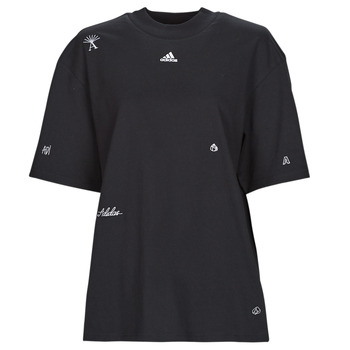 textil Dam T-shirts Adidas Sportswear BLUV Q1 BF T Svart