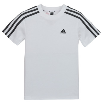 textil Barn T-shirts Adidas Sportswear LK 3S CO TEE Vit