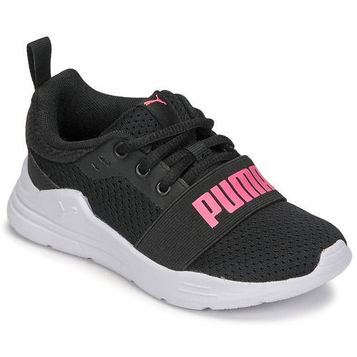 Skor Flickor Sneakers Puma PS PUMA WIRED RUN V Svart / Rosa