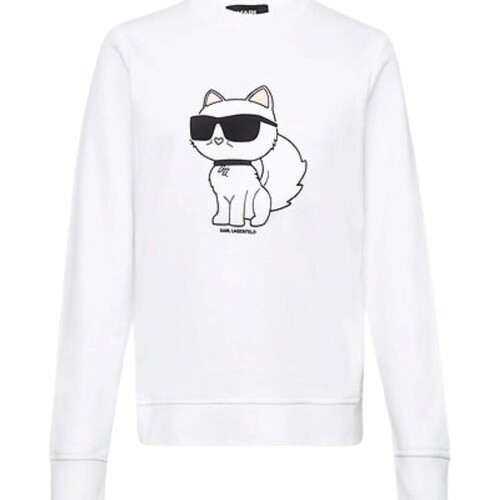 textil Dam Sweatshirts Karl Lagerfeld 230W1802 Vit