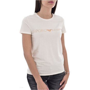 textil Dam T-shirts & Pikétröjor Emporio Armani 164272 2F225 Vit