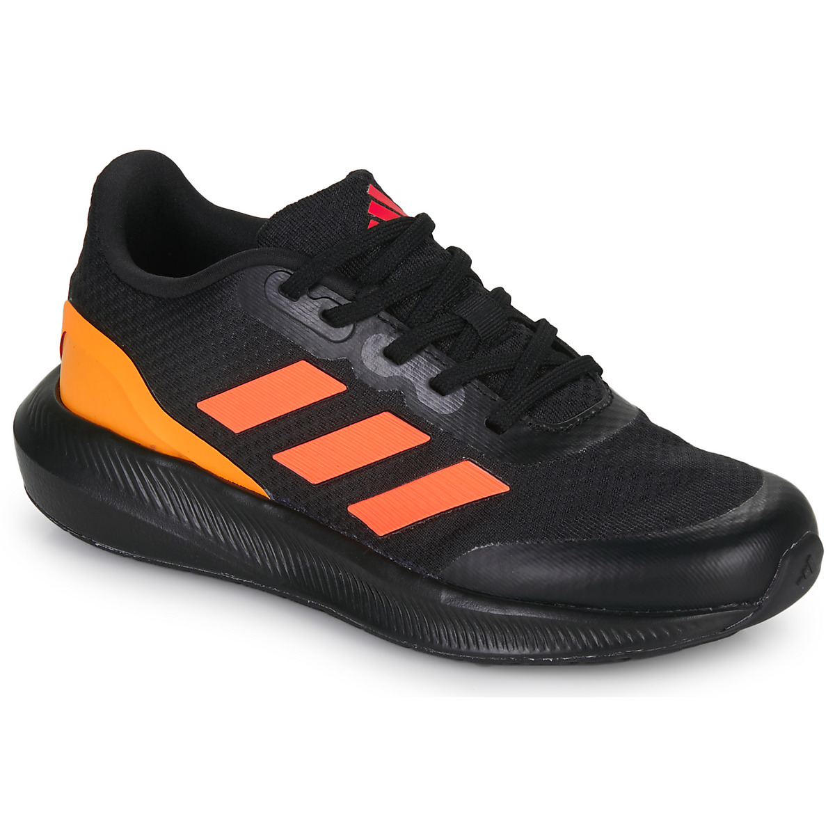 Skor Pojkar Löparskor Adidas Sportswear RUNFALCON 3.0 K Svart / Orange