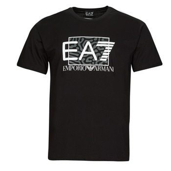 textil Herr T-shirts Emporio Armani EA7 3RPT01-PJ02Z Svart