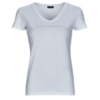 textil Dam T-shirts Emporio Armani T-SHIRT V NECK Vit