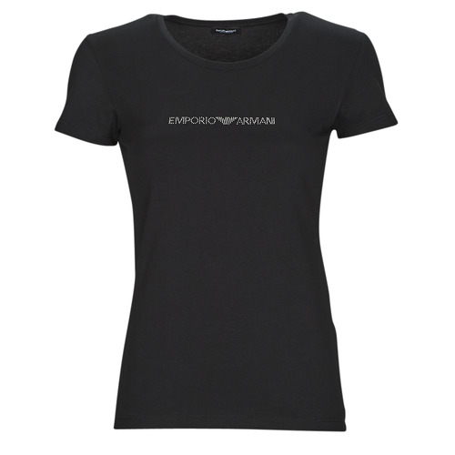 textil Dam T-shirts Emporio Armani T-SHIRT CREW NECK Svart