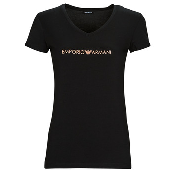 textil Dam T-shirts Emporio Armani T-SHIRT Svart