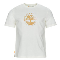 textil Herr T-shirts Timberland SS Refibra Logo Graphic Tee Regular Vit