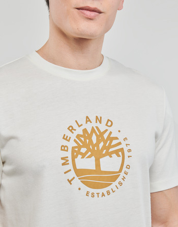 Timberland SS Refibra Logo Graphic Tee Regular Vit
