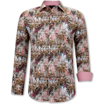 textil Herr Långärmade skjortor Gentile Bellini Hawaii Skjorta Slim Fit Flerfärgad