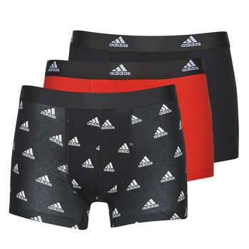 Underkläder Herr Boxershorts Adidas Sportswear ACTIVE FLEX COTTON PACK X3 Svart / Röd
