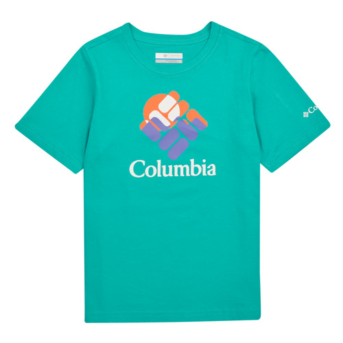 textil Barn T-shirts Columbia Valley Creek Short Sleeve Graphic Shirt Blå