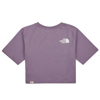 The North Face Girls S/S Crop Simple Dome Tee Violett