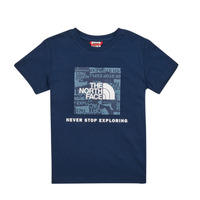 textil Pojkar T-shirts The North Face Boys S/S Redbox Tee Marin