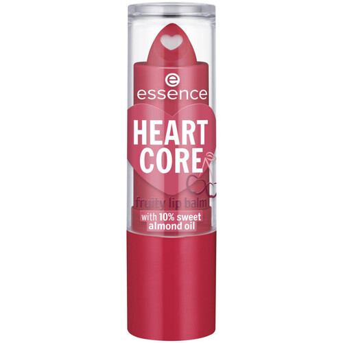 skonhet Dam Läppbalsam & Lip primer Essence Heart Core Fruity Lip Balm - 01 Crazy Cherry Rosa