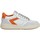 Skor Dam Sneakers Semerdjian Malica Cuir Velours Femme Blanc Orange Vit