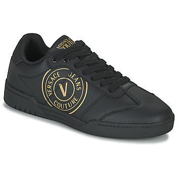 Skor Herr Sneakers Versace Jeans Couture 74YA3SD1 Svart / Guldfärgad