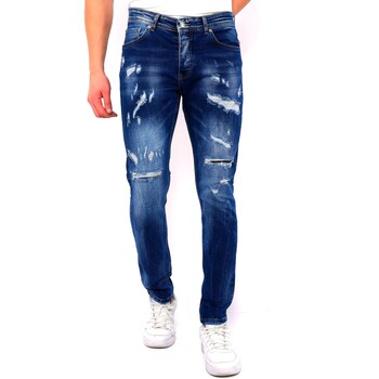 textil Herr Stuprörsjeans True Rise Slim Fit Jeans Stretch DC Bla Blå