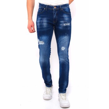 textil Herr Stuprörsjeans True Rise Bla Jeans Slim Fit DC Blå