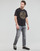 textil Herr T-shirts Versace Jeans Couture GAHT05-G89 Svart
